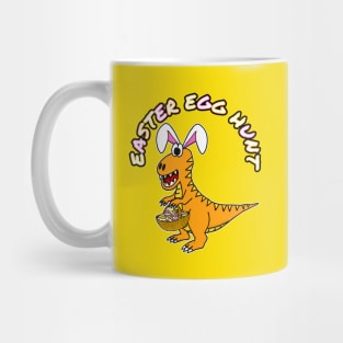 Easter Egg Hunt Dinosaur Bunny Eggs Mug